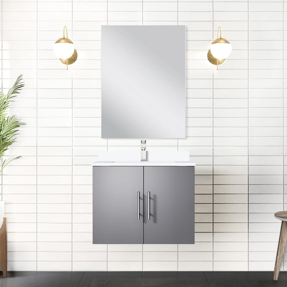 Soft - Close and Functional - Dark Grey 22 in. D Bath Vanity with One Spacious Storage Compartment
