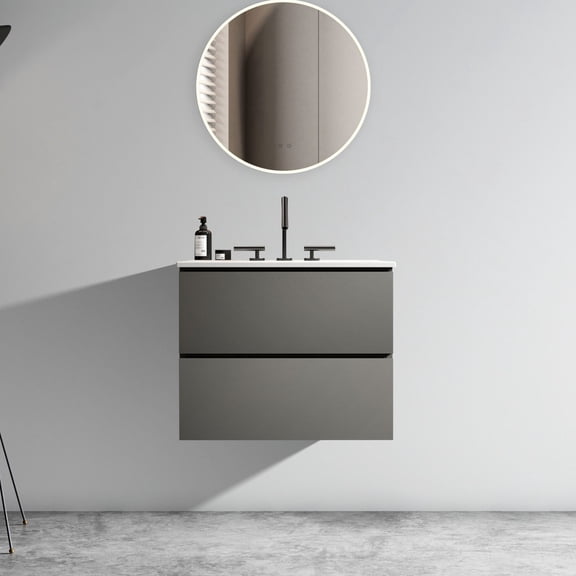 Soft - Closing Drawers & Eco - Friendly Build - Bathroom Vanity for a Peaceful and Green Bathroom