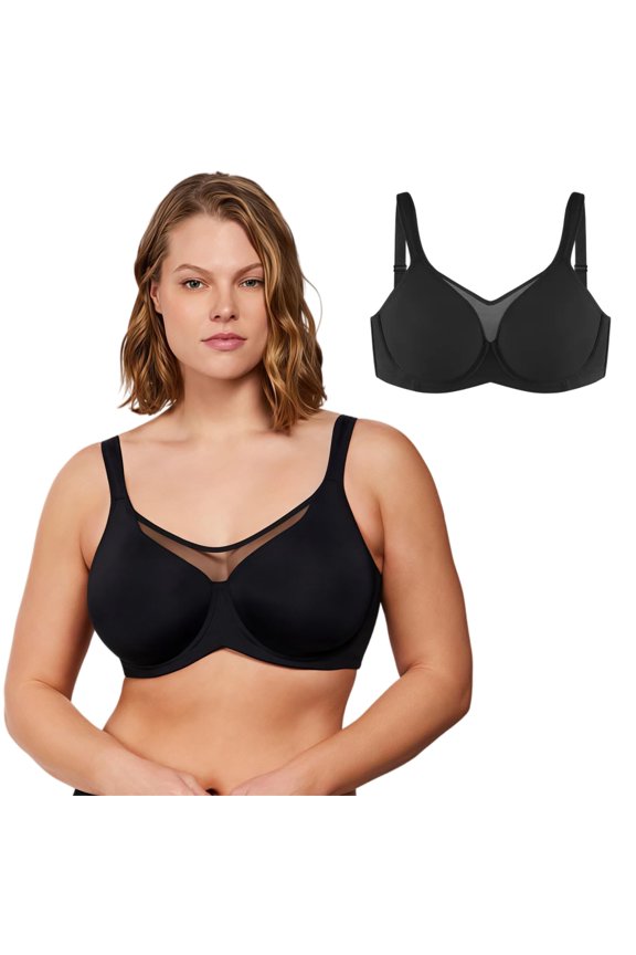 Soft Cloud Minimizer Bra - Seamless, Full Coverage Underwire Bra for Women