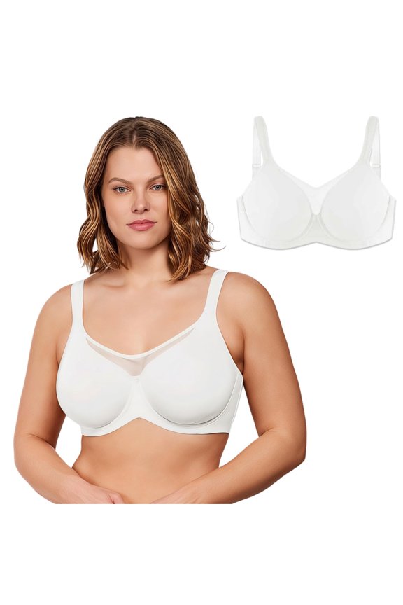 Soft Cloud Minimizer Bra - Seamless, Full Coverage Underwire Bra for Women