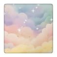 thumbnail image 1 of Soft Cloud Starry Scene Square Fitted Tablecloth with Elastic Edge,Square Table Cover,Washable Elastic Table Cover for Home Kitchen Party Decor 36"x36", 1 of 6