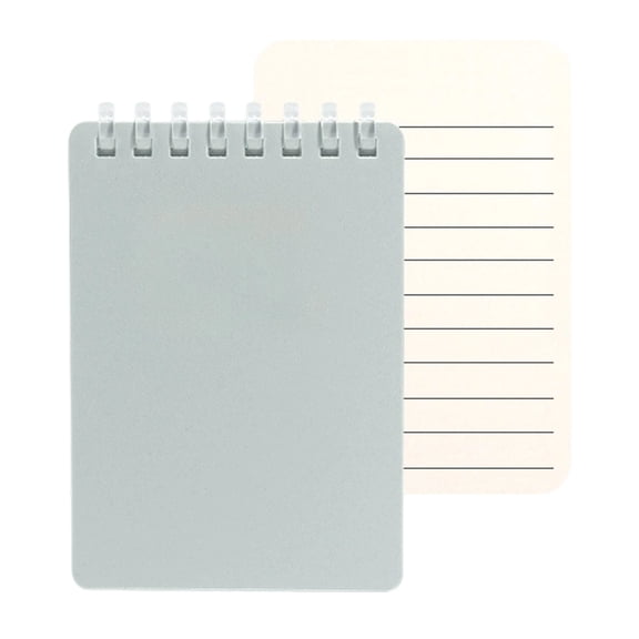 Soft Coil Binding Notebook 128 Pages Waterproof PP Cover Pocket Size Notebook Lined/Dotted/Gridded/Unruled 3x4.5Inch