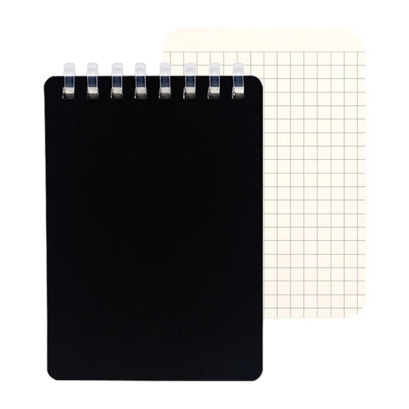 Soft Coil Binding Notebook 128 Pages Waterproof PP Cover Pocket Size Notebook Lined/Dotted/Gridded/Unruled 3x4.5Inch