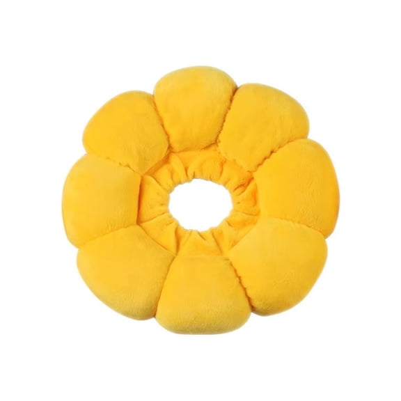 Soft CollarforCats, ConeforDogs, Sunflower, Plush, Yellow, Xs, 1 Pc, Elizabethan CollarforDogs, Kitten Donut Collar, Anti-Scratch Protection, Pet Neckwear