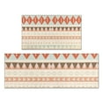 thumbnail image 1 of Soft Colored Geometric Pattern Kitchen Rugs Sets Of 2,Anti Fatigue Kitchen Mat Rugs Non Slip Washable,Decorative Kitchen Floor Mats for Kitchen,Sink,Laundry,17"x30"+17"x47", 1 of 7