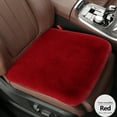 thumbnail image 1 of Soft and Comfortable Artificial Plush seat CushionCar Seat Cushion - Breathable Non-Slip Orthopedic Driver Seat Pad with Anti-Fatigue Design, Universal Fit for Sedan/SUV/Truck (Red, 1-Pack), 1 of 3