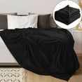 thumbnail image 1 of Soft and Comfortable Blanket Black 120*200,and Comfortable Blanket Lightweight Plush Flannel Blanket Warm Plush Blanket Sofa Bed Hug Blanket Bed Blanket Anti Static Fuzzy Soft Blanket Microfiber, 1 of 9