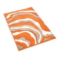 thumbnail image 1 of Soft Comfortable Furry Orange Microfiber Bathroom Rug 32" x 20" Non-Slip Backing Absorbent Bath Mats Rugs for Bathtub Shower Room, 1 of 6