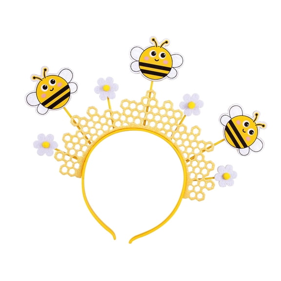 Soft Comfortable Hairband Honeybee Hive Headdress Insect Shaped Hair Accessory Ideal for Women at Various Event
