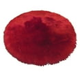 thumbnail image 1 of Soft Comfortable Plush Area Rug Round 3x3ft Red Fluffy Rugs Circle  Carpet for Bedroom Living Room Nursery Shaggy Modern Floor Mat, 1 of 7