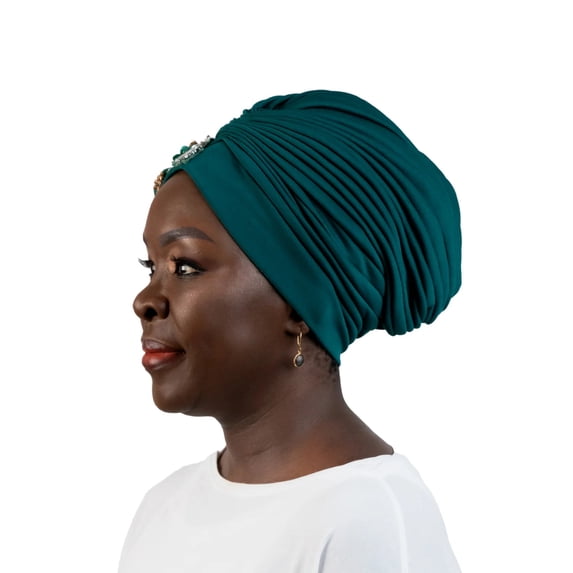 Soft Comfortable Turban |Trendy Elizabeth Turban with Floral Accents |Floral Turban Headpiece|Best Women's Turban Shop|Designer Turban for Women|Stylish Women's Turban| Affordable Turban for Ladies