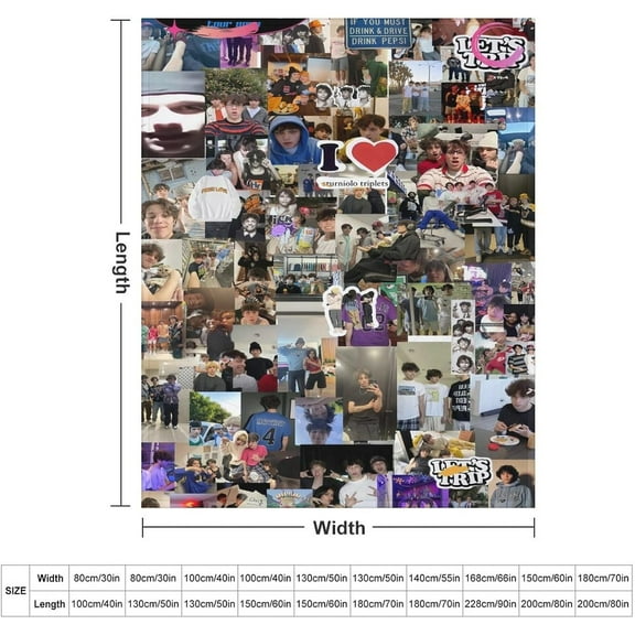 Soft and Comfortable Warm The Wool Blanket Fan Gift Suitable for Room Sofa Bed Car Lets Trip Camping Sofa Decoration Merch Fresh Love Stuff Blanket 40x50