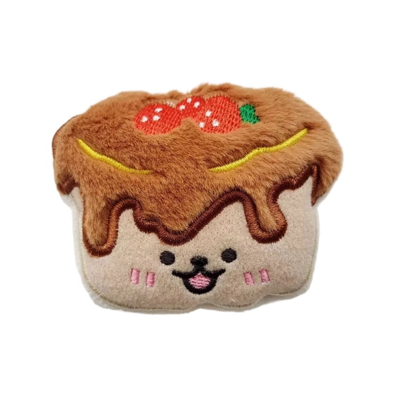 Soft Cookie Doll Interactive Chew Toy for Adult Dogs with Realistic Sound and Teething Design