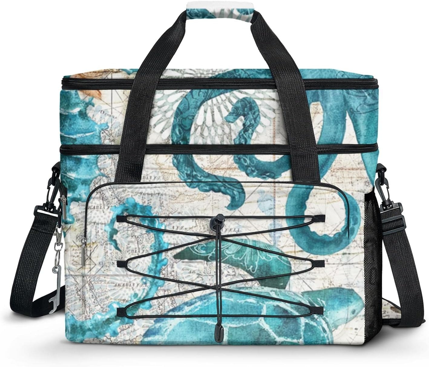Soft Cooler Bag 60 Can Collapsible Insulated Sided Cooler Large Leakproof Camping Cooler Picnic Waterproof Beach Cooler Meal Prep Bag Portable Travel Cooler for Shopping,Kayaking,Road Trips,Car