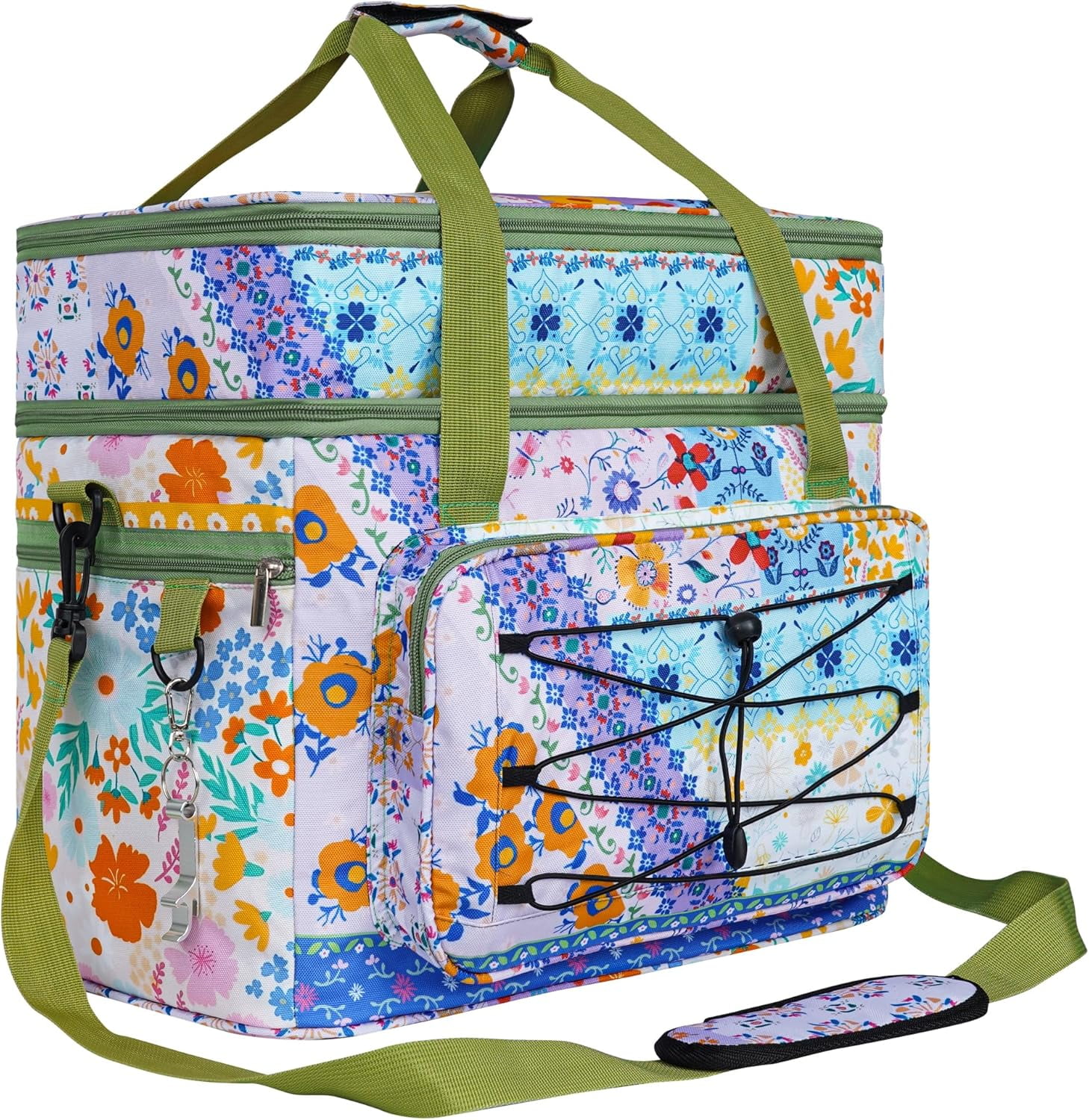 CAMVIL Collapsible Soft Cooler Bag - 35 Quart, 48 Can Capacity, Leakproof Insulated Ice Chest For Camping & Travel