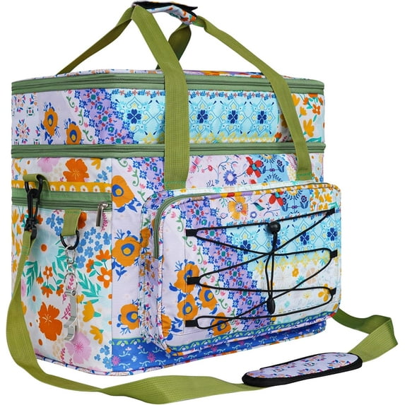 Soft Cooler Bag 60 Can Collapsible Insulated Sided Cooler Large Leakproof Camping Cooler Picnic Waterproof Beach Cooler Meal Prep Bag Portable Travel Cooler for Shopping,Kayaking,Road Trips,Car