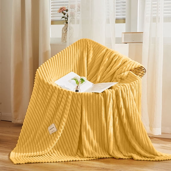 Soft Cooling Blanket, Summer Weight Throw, Lightweight Polyester Fleece for Hot Sleepers, Travel, 1 Count