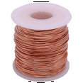 Soft Copper Wire, 16 Gauge, 126 Feet, Bare Copper Wire, Bright, 1 Pound