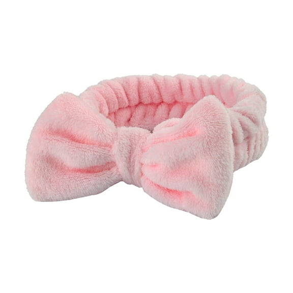 Soft Coral Spa Headband Water Absorbent Makeup Remover Hair Wrap For Women