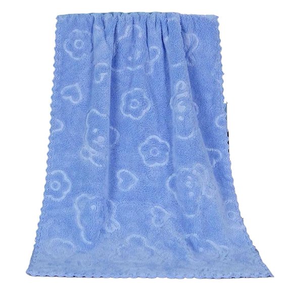 Soft Coral Velvet Microfiber Towel, Absorbent Quick Dry for Face, Hand, Hair