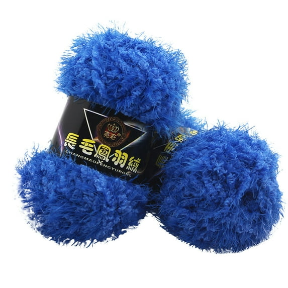 Soft Coral Velvet Yarn for Crocheting, Fluffy Yarn Knitting and Crochet DIY Craft, Warm Yarn for Bag Hat Scarf Cloth Gloves Slippers Doll