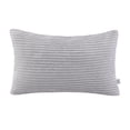 thumbnail image 1 of Soft Corduroy Striped Velvet Rectangle Decorative Throw Pillow Cusion For Couch, 12" x 20", Gray, 1 Pack, 1 of 5