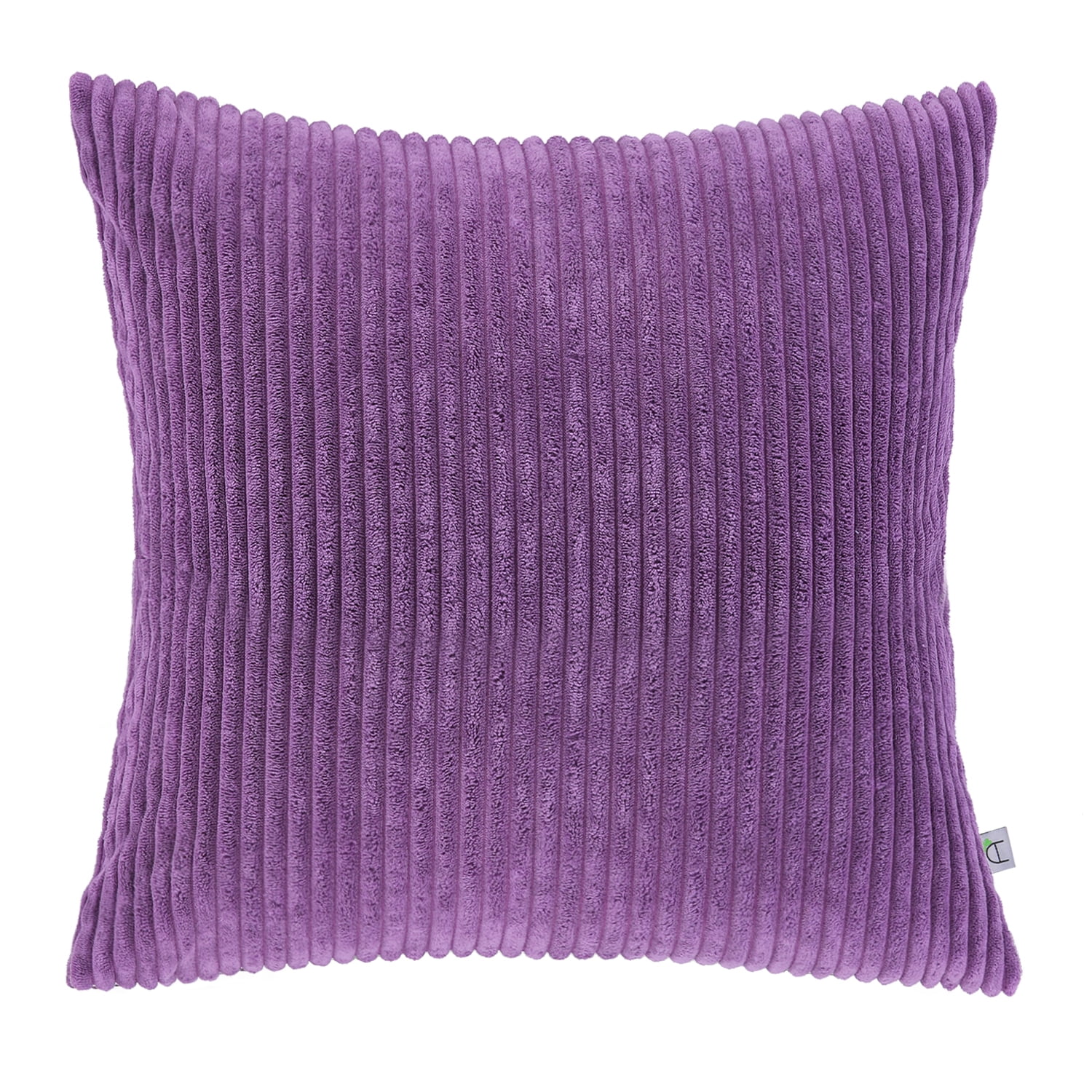 Soft Corduroy Striped Velvet Square Decorative Throw Pillow Cusion For