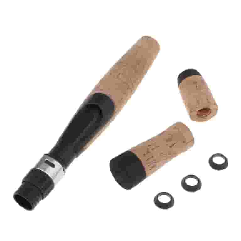 5 Pack Composite Cork Fishing Rod Handles – 10 Inch Length, 11.5mm Hole, For DIY Rod Building & Repair