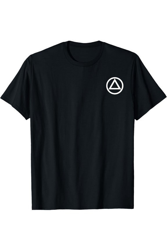 Soft Cotton - Alcoholics Anonymous Logo. AA Insignia. T-Shirt