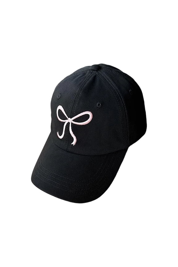 Soft Cotton Baseball Cap For Teen Girl With Bowknot Design Comfortable Breathable Hat Adjustable Sun Protections Hat