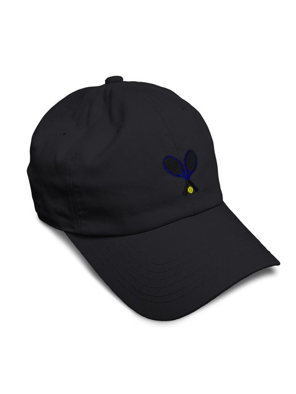 Soft Cotton Baseball Cap Tennis B Cotton Dad Hats for Men & Women Black