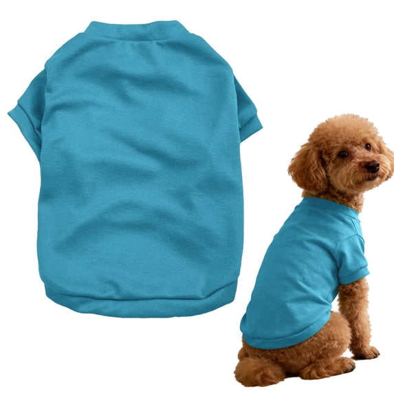 Soft Cotton Basic Dog T Shirt Lightweight Breathable Pullover Design for Small Medium Puppy