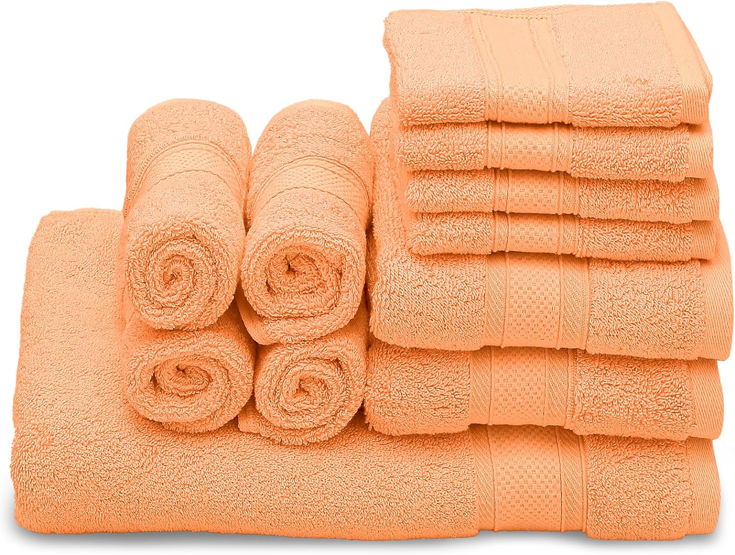 Soft Cotton Bathroom Towel Set For College Dorm, Contains Bath Towels, Hand Towels, Wash Cloths