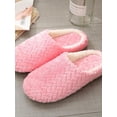 thumbnail image 1 of Soft Cotton Bedroom Slippers For Women, Closed Toe Indoor House Slippers with Non-Slip Sole, 1 of 7
