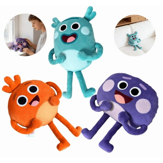 Soft Cotton Bumble Humble Nums Plush Doll – 11.8 Inch Stuffed Toy, Ideal Home Decor Accent & Valentine Gift for Fans - (Set of 3)