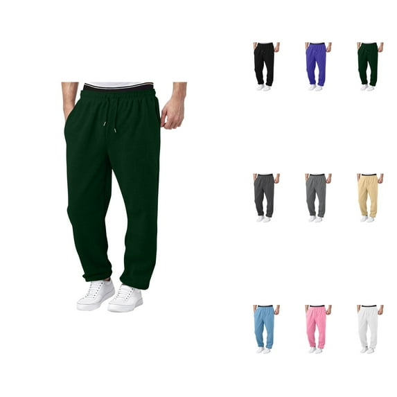 Soft Cotton Kids Boys Jogger Sweatpants 4-Pack – Loose Fit, Elastic Waist with Functional Drawstring, Breathable Everyday Wear for Ages 2-14