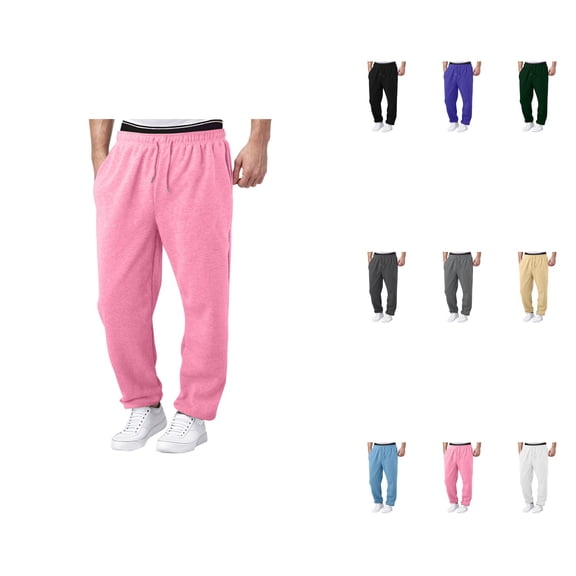 Soft Cotton Kids Boys Jogger Sweatpants 4-Pack – Loose Fit, Elastic Waist with Functional Drawstring, Breathable Everyday Wear for Ages 2-14