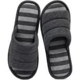thumbnail image 1 of Soft Cotton Open-Toe House Slippers for Women and Men, Indoor Comfort Bedroom Shoes, 1 of 14