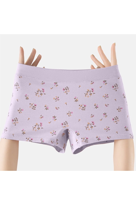 Soft Cotton Panties for Women Breathable No-Roll Waistband Womens Briefs Tagless Design & Full Coverage for All-Day Comfort Casual Yoga Panties Plus Size Undergarment