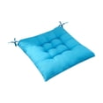thumbnail image 1 of Soft Cotton Patio Seat Cushion with Ties, Breathable Indoor Outdoor Dining Chair Pad, Comfortable Non-Slip Chair Cushion for Home & Garden(15.7Inch，Sky Blue), 1 of 4