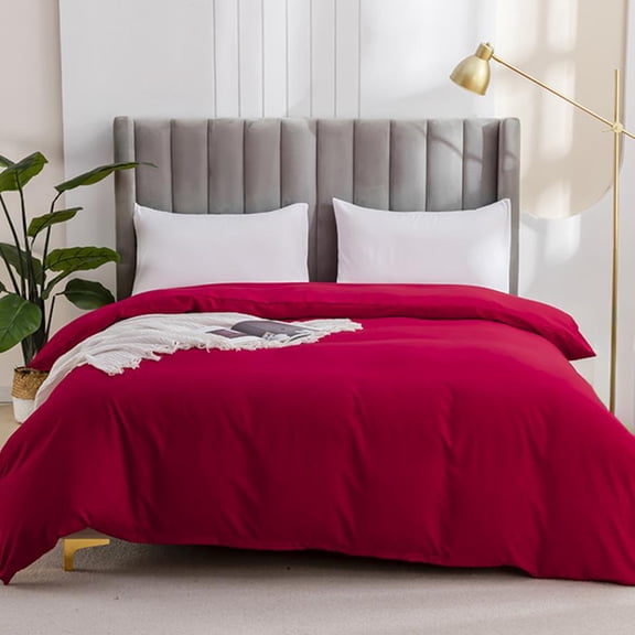 Soft Cotton Quilt Cover • Washed Fabric Bedding • Comfortable Breathable Quilt Duvet Cover • Fade-Resistant Easy Care • Double-Sided Design Bedroom Decor