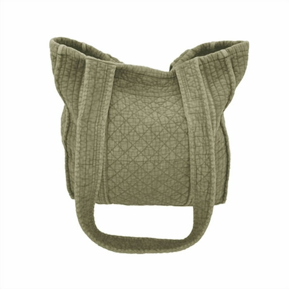 Soft Cotton Quilted Tote Bag