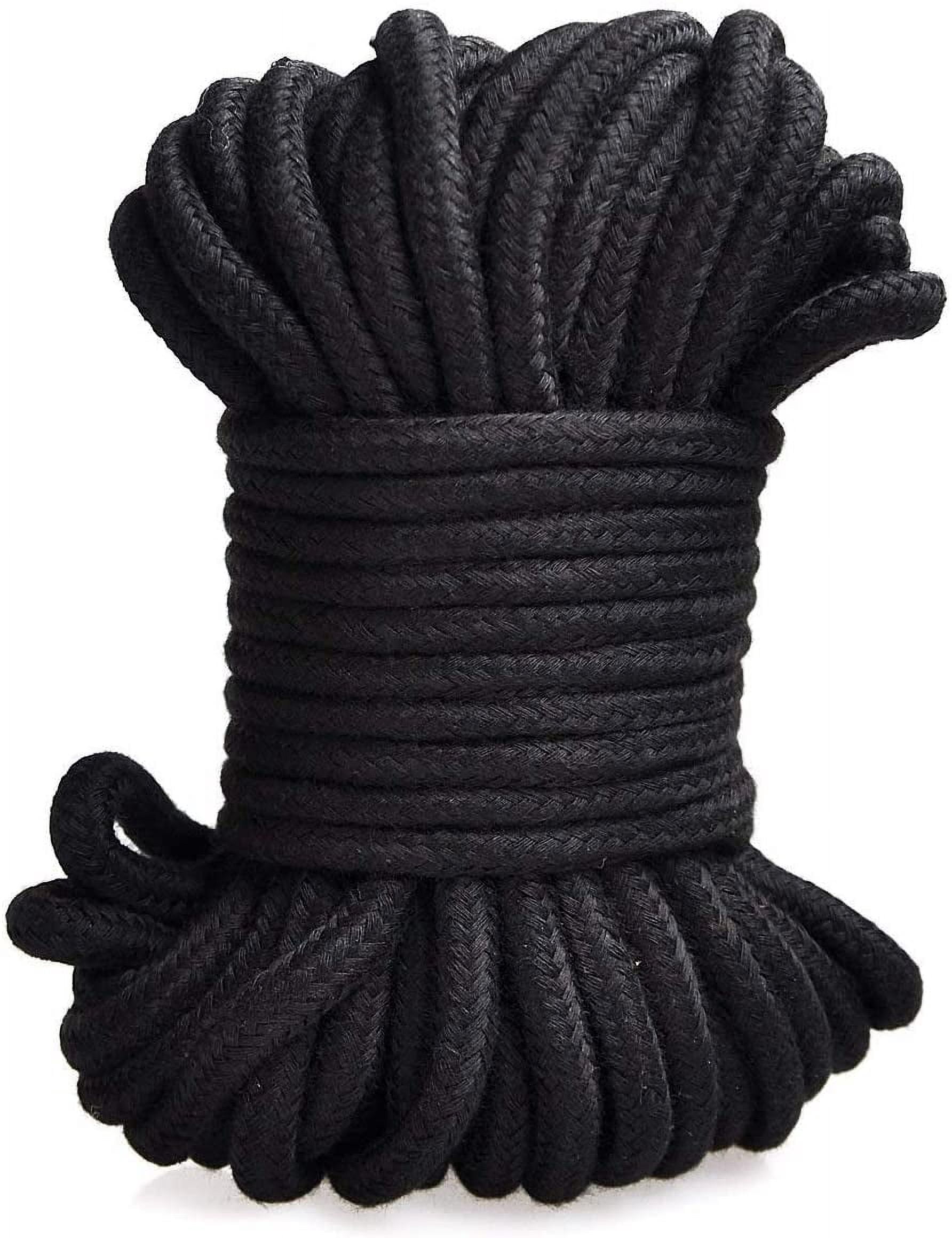 Strong Long Stretchy Cheap Rope Torubia Soft Cotton Rope-32 feet 10m, Thick String Fiber, Natural ...