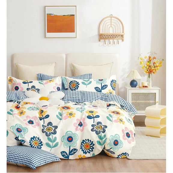 Soft Cotton Super King Size Bedsheet With 2 Large Size Pillow Covers - 108 X 108 Inches, Multicolor | 240 Thread Count Suitable For All Seasons & Easy To Wash