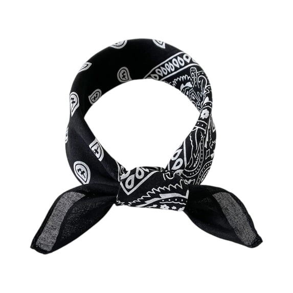 Soft Cotton Viscose Bandana 19''x19'' for Women and Men Multi-purpose Headband Hair Scarf Handkerchief as Gifts,One Size