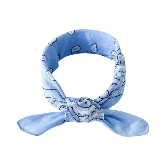 Soft Cotton Viscose Bandana 19''x19'' for Women and Men Multi-purpose Headband Hair Scarf Handkerchief as Gifts,One Size