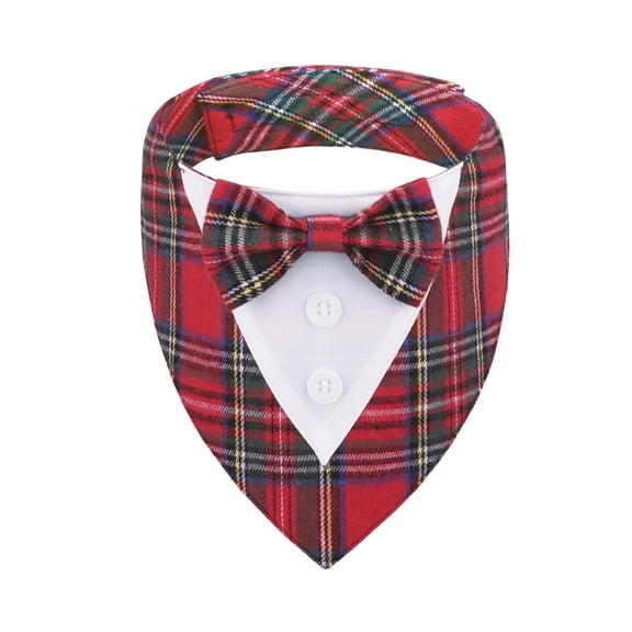 Soft Cotton Wedding Bandana Bowtie for Dogs & Cats Adjustable Neck Design Machine Washable for Formal Celebrations & Holiday Attire