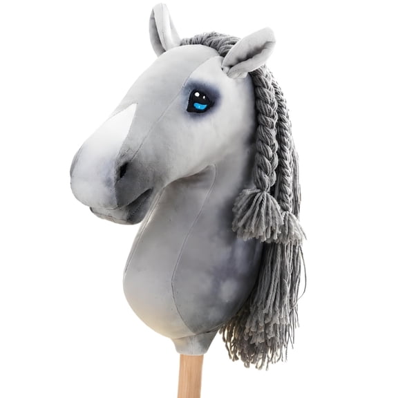 Soft Cotton Wood Stick Horse Toy For Children Imaginative Play Party Activity