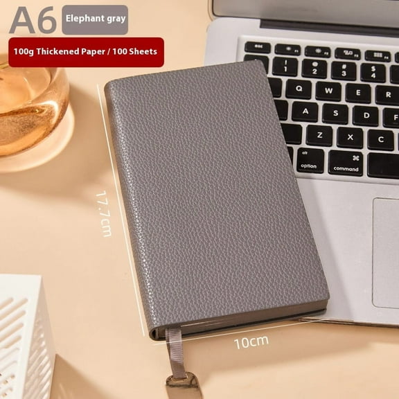 Soft Cover Journal - Notebook Closure 100GSM Paper-Journal Notebook, Flexible Cover, Writing Journal, A6-Grey