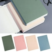 Soft Cover Notebook Journal | Faux Leather Bright Binding | 80 Sheets | Thick Paper for Smooth Writing | 14.5 x 21 cm | Customizable Kraft Cover | Office Supplies | Single Pack